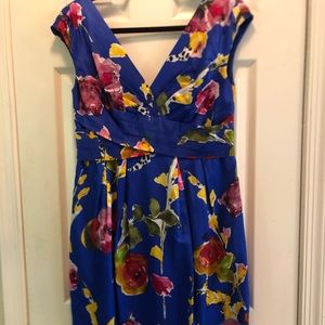 Adrianna Papell silk blend cocktail dress
